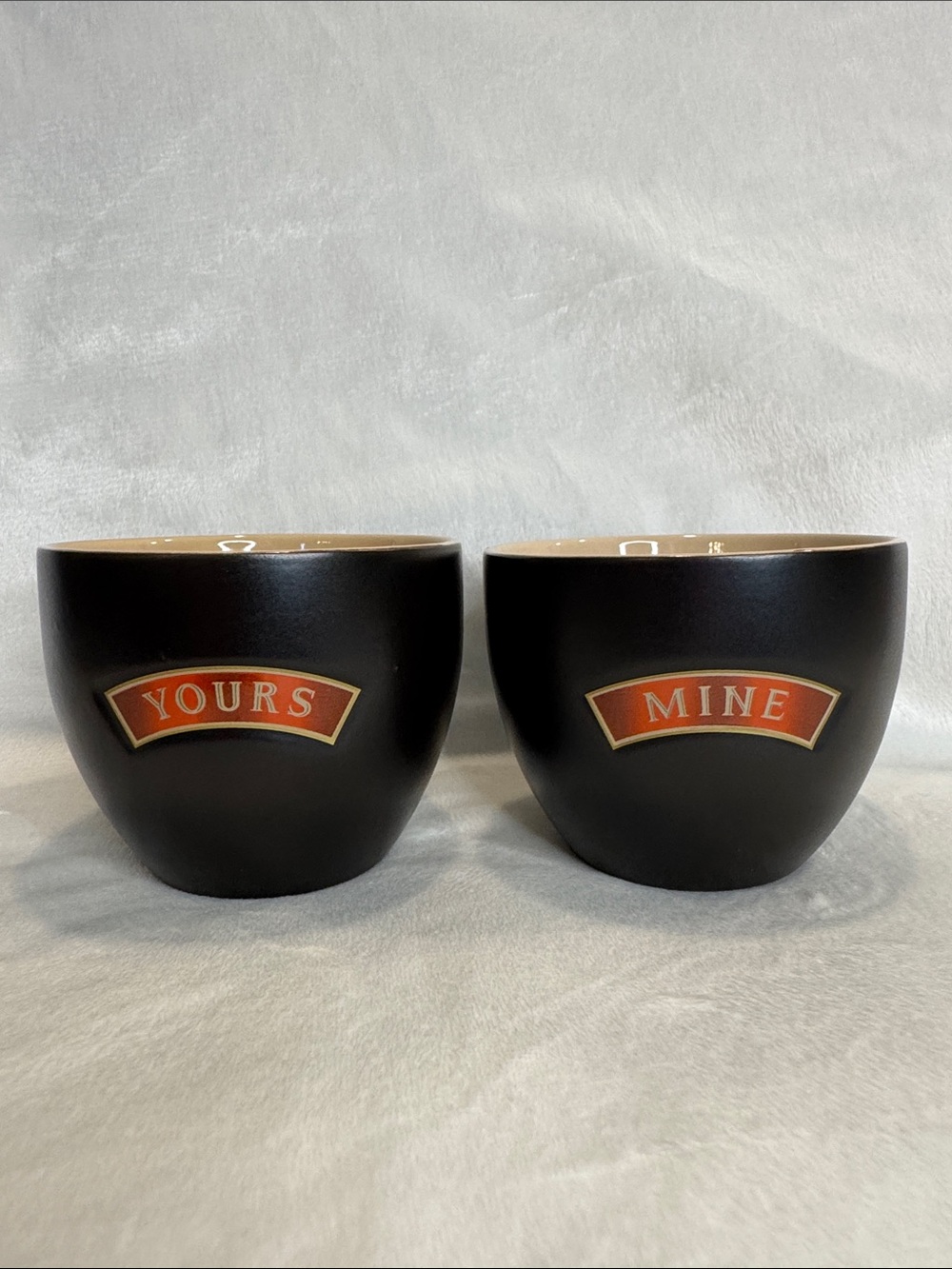 Bailey's Irish Cream "Yours" & "Mine" Ceramic Mug Set Barware Drinkware VTG - Picture 7 of 7